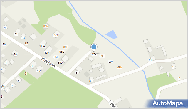 Klepacze, Kolejowa, 87a, mapa Klepacze