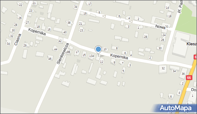 Kleszczele, Kopernika Mikołaja, 13, mapa Kleszczele