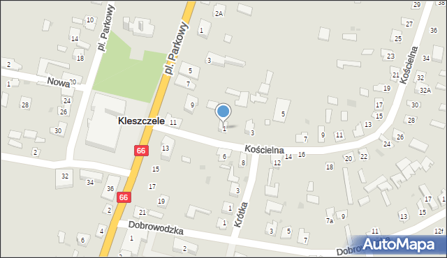 Kleszczele, Kościelna, 1, mapa Kleszczele