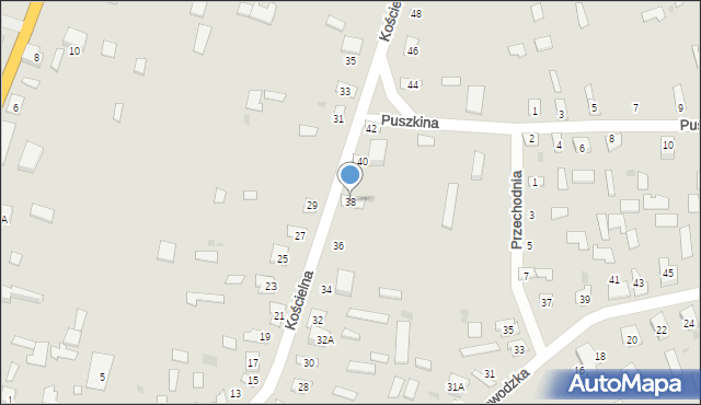 Kleszczele, Kościelna, 38, mapa Kleszczele