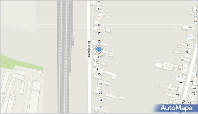 Kłobuck, Kolejowa, 43, mapa Kłobuck