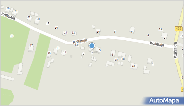 Kłobuck, Kołłątaja Hugo, 7, mapa Kłobuck