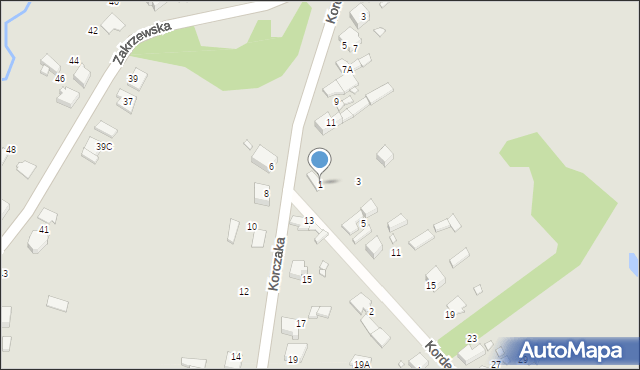 Kłobuck, Kordeckiego Augustyna, ks., 1, mapa Kłobuck