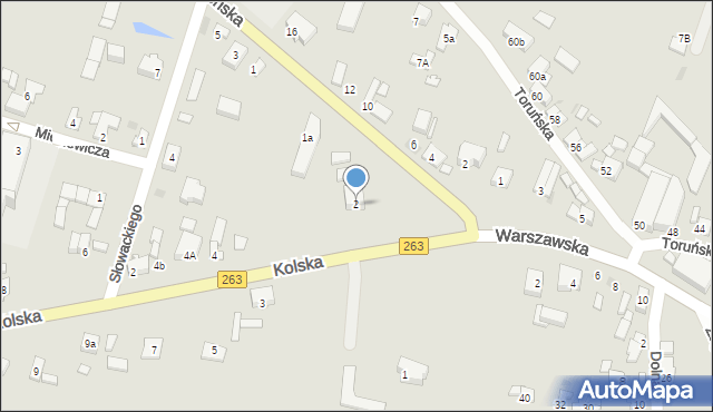 Kłodawa, Kolska, 2, mapa Kłodawa