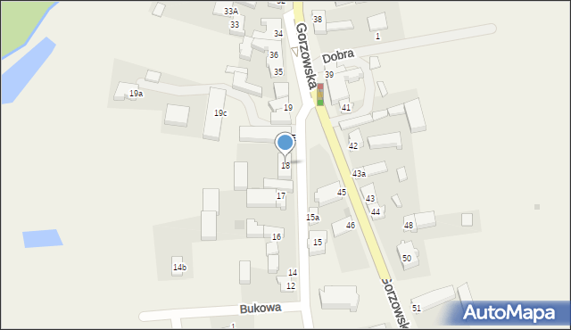 Kłodawa, Kościelna, 18, mapa Kłodawa