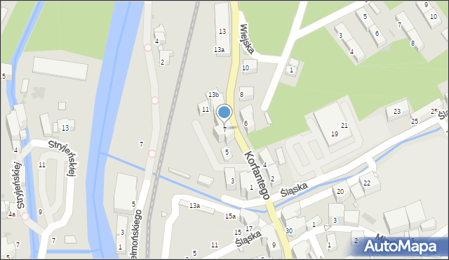 Kłodzko, Korfantego Wojciecha, 7, mapa Kłodzka