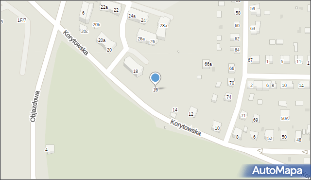 Kłodzko, Korytowska, 16, mapa Kłodzka