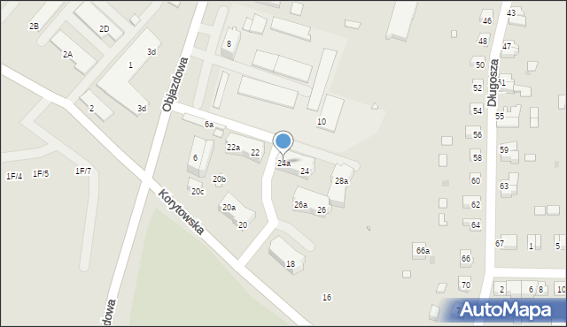 Kłodzko, Korytowska, 24a, mapa Kłodzka