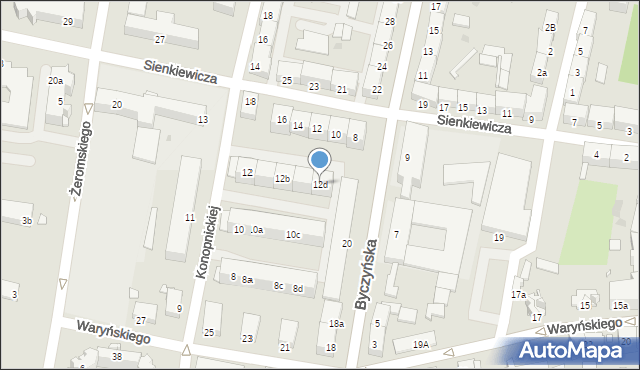 Kluczbork, Konopnickiej Marii, 12d, mapa Kluczbork