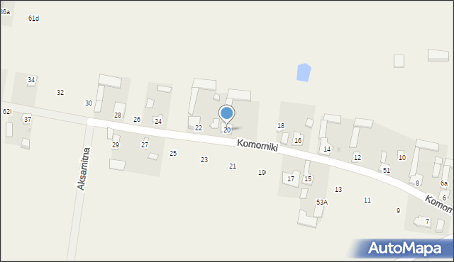 Klwaty, Komorniki, 20, mapa Klwaty