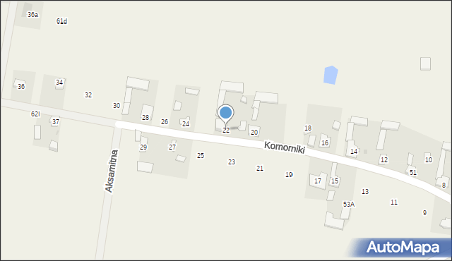 Klwaty, Komorniki, 22, mapa Klwaty