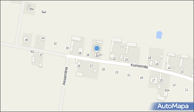 Klwaty, Komorniki, 24, mapa Klwaty