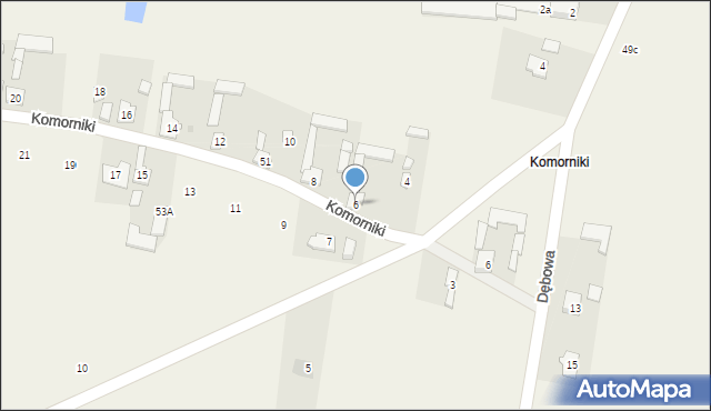 Klwaty, Komorniki, 6, mapa Klwaty