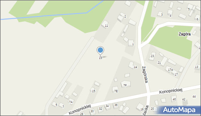 Kłyżów, Konopnickiej Marii, 13, mapa Kłyżów