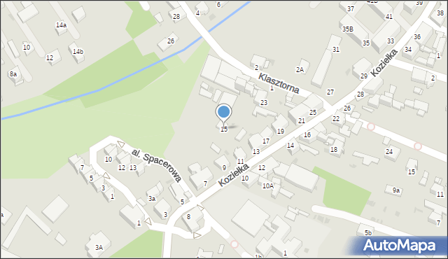 Knurów, Koziełka Alojzego, ks., 15, mapa Knurów