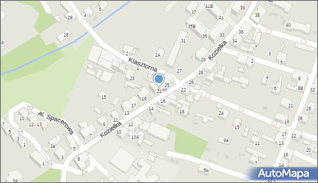 Knurów, Koziełka Alojzego, ks., 21, mapa Knurów