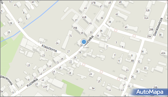 Knurów, Koziełka Alojzego, ks., 32, mapa Knurów