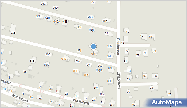 Knurów, Koziełka Alojzego, ks., 92D, mapa Knurów