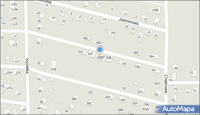 Knurów, Koziełka Alojzego, ks., 94DA, mapa Knurów