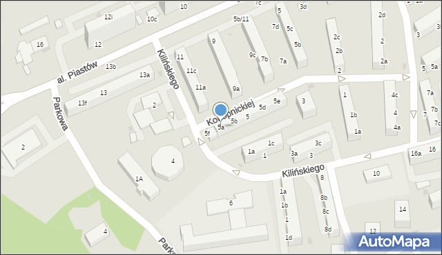 Knurów, Konopnickiej Marii, 5a, mapa Knurów