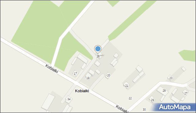 Kobiałki, Kobiałki, 16, mapa Kobiałki