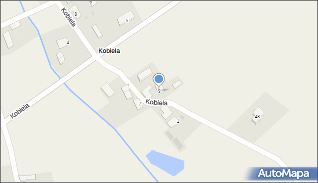 Kobiela, Kobiela, 3, mapa Kobiela