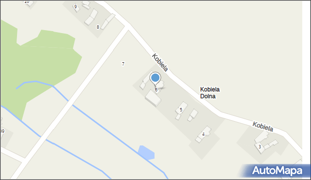 Kobiela, Kobiela, 6, mapa Kobiela