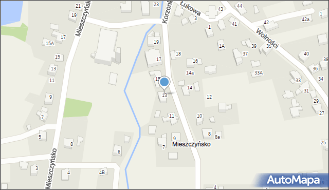 Kobiernice, Korzonkiewicza, ks., 13, mapa Kobiernice