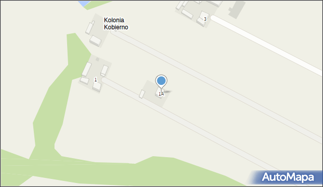 Kobierno, Kobierno, 1A, mapa Kobierno