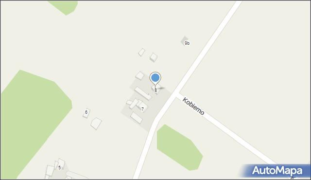 Kobierno, Kobierno, 8, mapa Kobierno