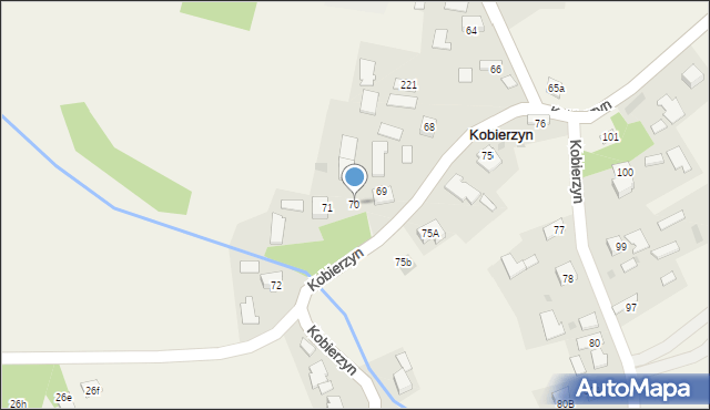 Kobierzyn, Kobierzyn, 70, mapa Kobierzyn