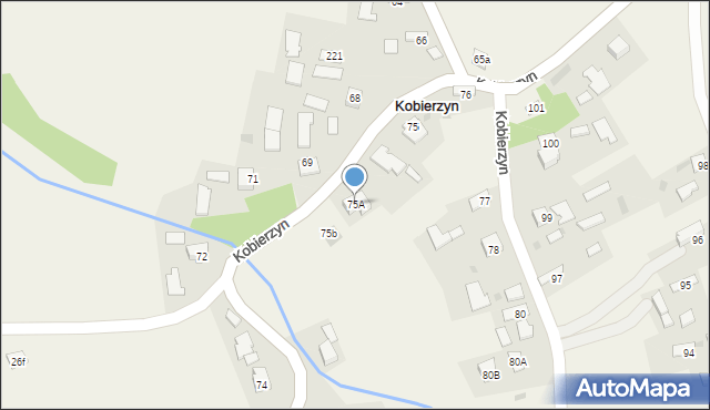 Kobierzyn, Kobierzyn, 75A, mapa Kobierzyn