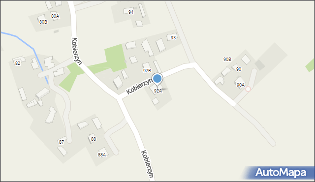 Kobierzyn, Kobierzyn, 92A, mapa Kobierzyn