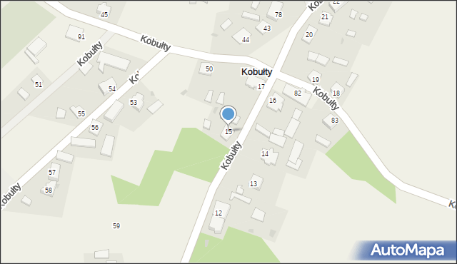 Kobułty, Kobułty, 15, mapa Kobułty