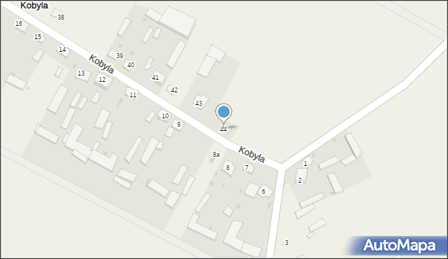 Kobyla, Kobyla, 44, mapa Kobyla