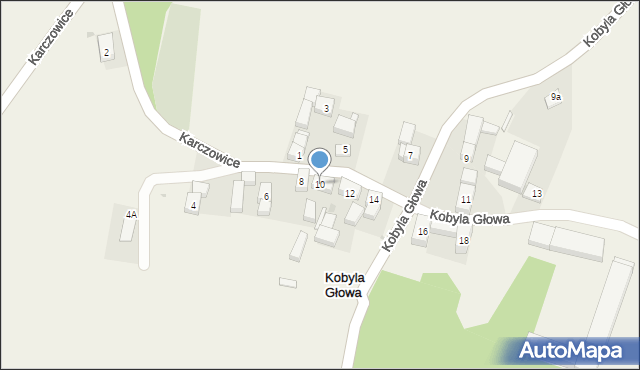 Kobyla Głowa, Kobyla Głowa, 10, mapa Kobyla Głowa