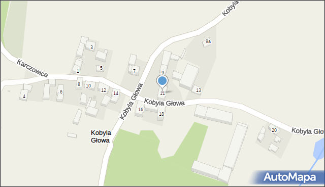 Kobyla Głowa, Kobyla Głowa, 11, mapa Kobyla Głowa