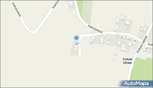 Kobyla Głowa, Kobyla Głowa, 4A, mapa Kobyla Głowa