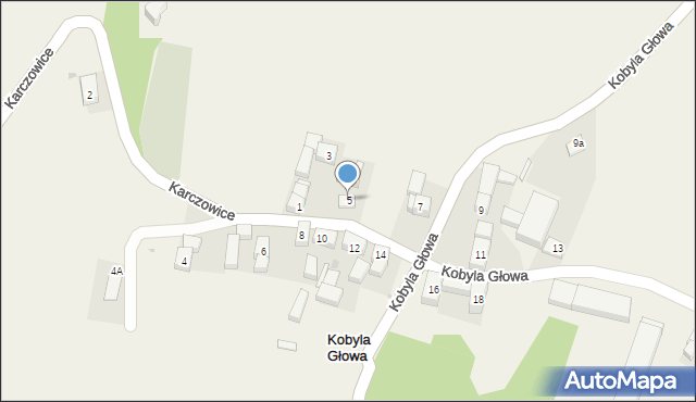 Kobyla Głowa, Kobyla Głowa, 5, mapa Kobyla Głowa