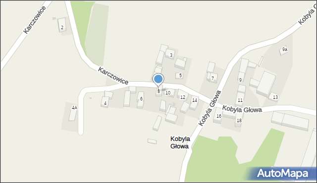 Kobyla Głowa, Kobyla Głowa, 8, mapa Kobyla Głowa