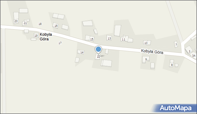 Kobyla Góra, Kobyla Góra, 12, mapa Kobyla Góra