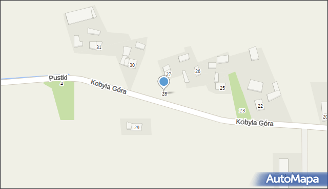 Kobyla Góra, Kobyla Góra, 28, mapa Kobyla Góra