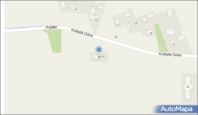 Kobyla Góra, Kobyla Góra, 29, mapa Kobyla Góra