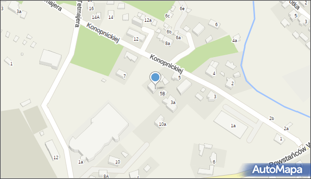 Kobyla Góra, Konopnickiej Marii, 5a, mapa Kobyla Góra