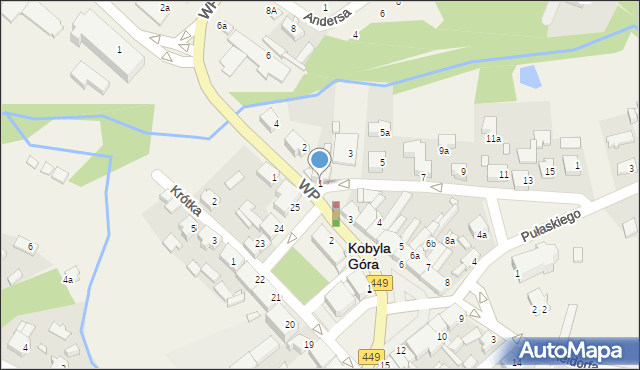 Kobyla Góra, Kościuszki Tadeusza, gen., 1, mapa Kobyla Góra