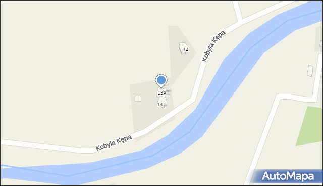 Kobyla Kępa, Kobyla Kępa, 13A, mapa Kobyla Kępa