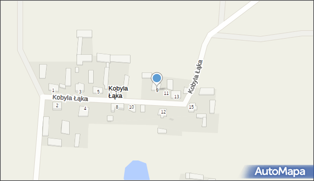 Kobyla Łąka, Kobyla Łąka, 9, mapa Kobyla Łąka
