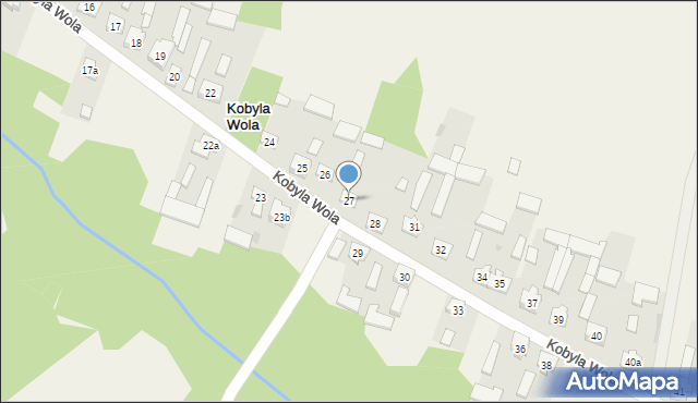 Kobyla Wola, Kobyla Wola, 27, mapa Kobyla Wola