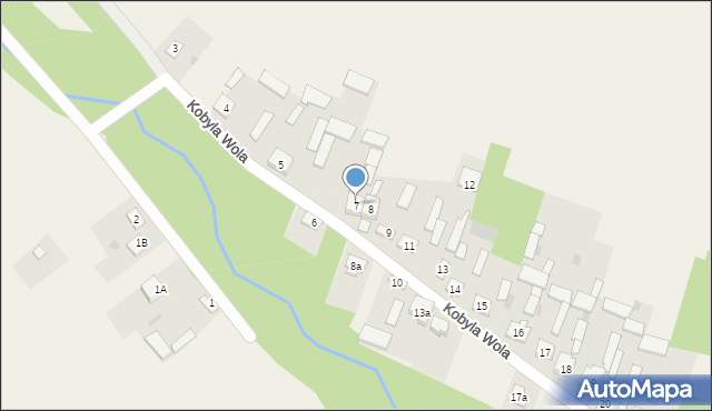 Kobyla Wola, Kobyla Wola, 7, mapa Kobyla Wola