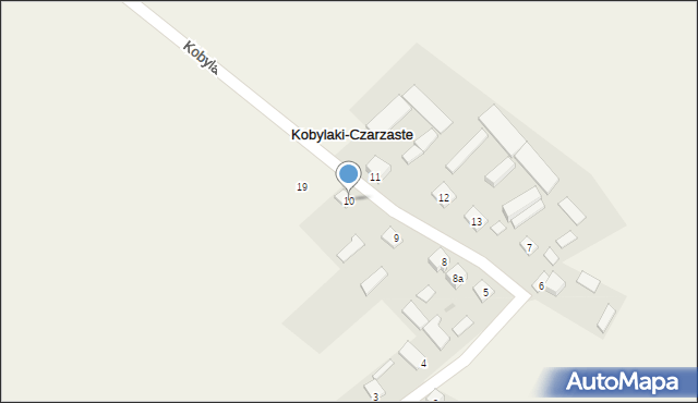 Kobylaki-Czarzaste, Kobylaki-Czarzaste, 10, mapa Kobylaki-Czarzaste